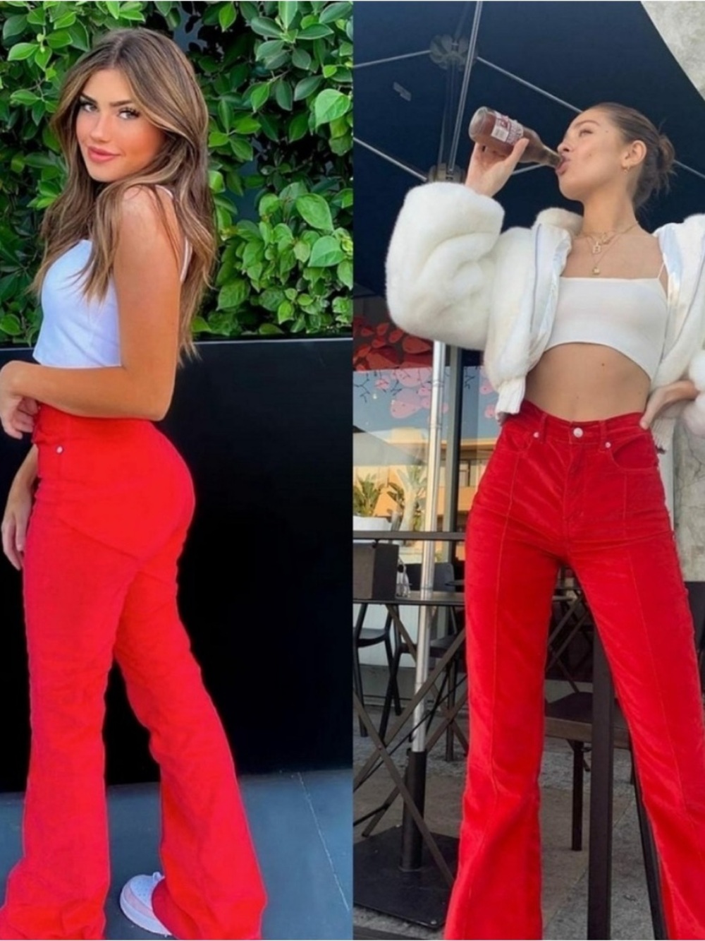 Revice Venus Flare Jeans in Mars Bar Red, Sz. 27 🍑⭐️
